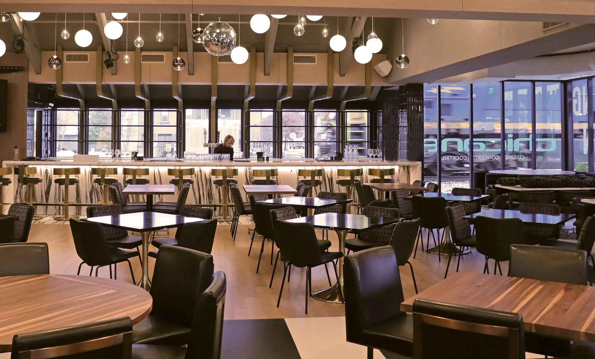 The Chicane dining room, front view