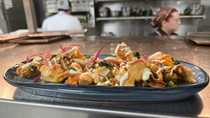 Fried polenta
