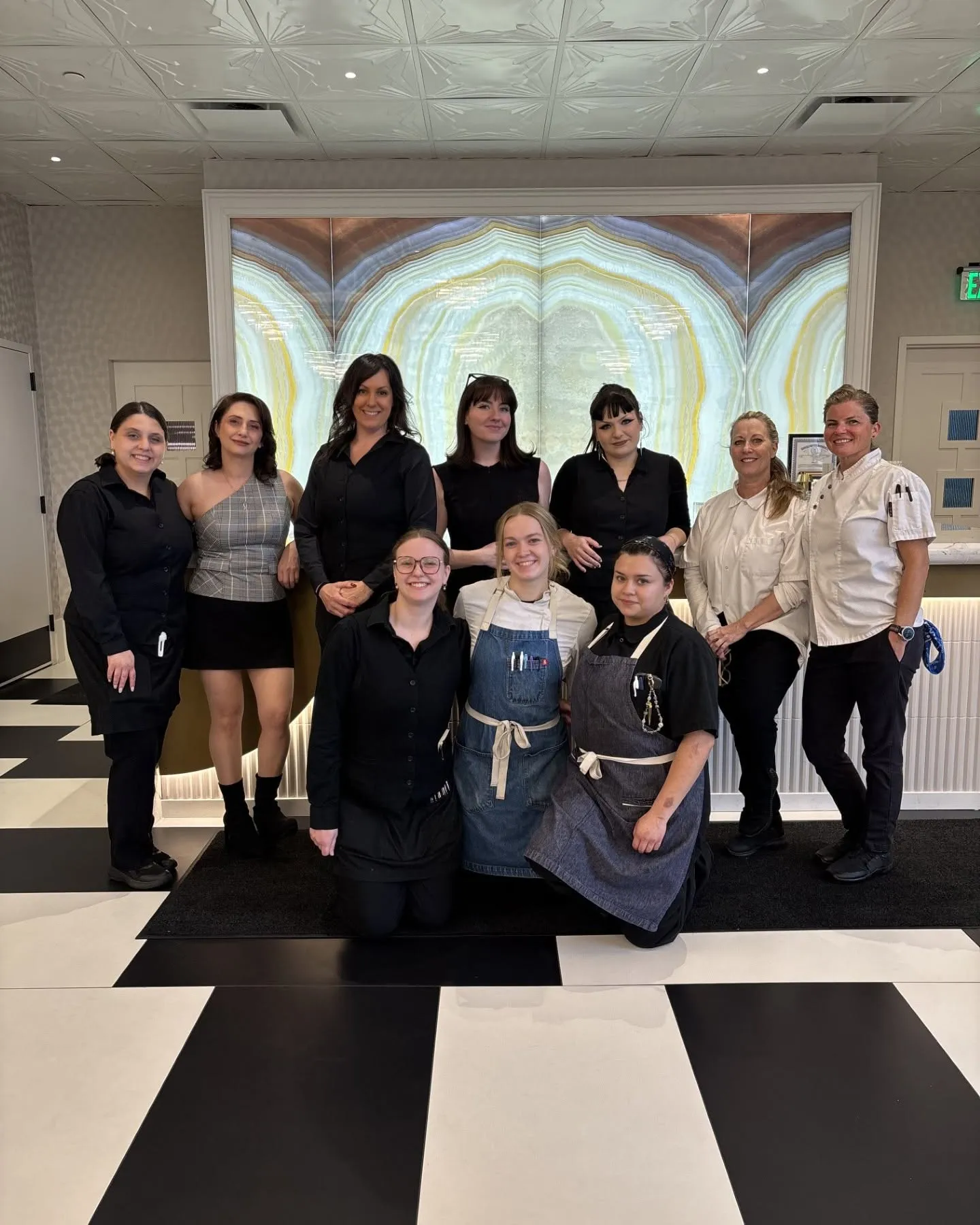 The kitchen crew at work