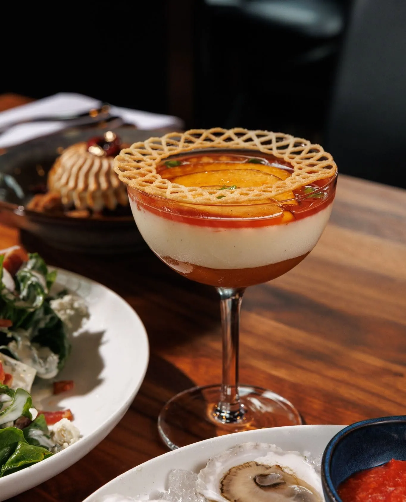 Blood Orange & Honey Posset